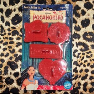 Vintage 90s Disney Pocahontas Wilton Cookie Cutters - Set of 4